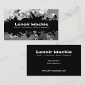 Paint Spritzer Custom Designer-Visitenkarte Visitenkarte (Vorne/Hinten)