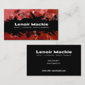 Paint Spritzer Custom Designer-Visitenkarte Visitenkarte (Vorne/Hinten)