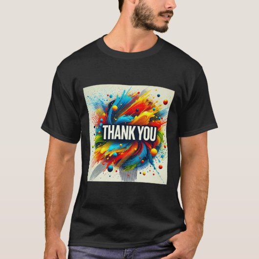 Paint Spritzer Danke Mens Tshirt (Vorderseite)
