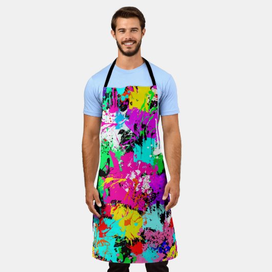 Paint-Spritzer-Design Schürze (Getragen)
