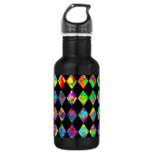 Paint Spritzer Diamond Pattern Edelstahlflasche (Vorderseite)