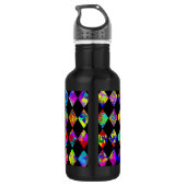 Paint Spritzer Diamond Pattern Edelstahlflasche (Rückseite)
