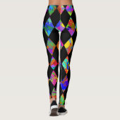 Paint Spritzer Diamond Pattern Leggings (Rückseite)