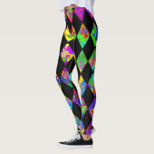 Paint Spritzer Diamond Pattern Leggings (Links)