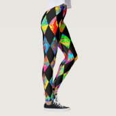 Paint Spritzer Diamond Pattern Leggings (Rechts)