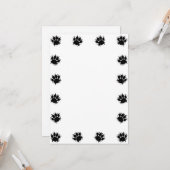 Paint Spritzer Dog Paw druckt DIY Card Karte (Vorderseite/Rückseite Beispiel)