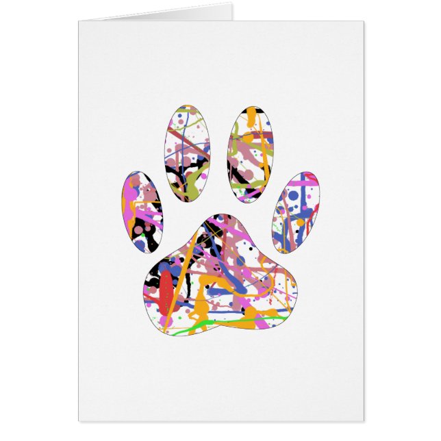 Paint Spritzer Dog Paw Print (Vorne)