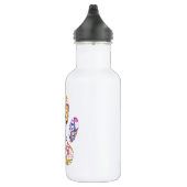 Paint Spritzer Dog Paw Print Trinkflasche (Rechts)