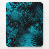 Paint Spritzer Effect Blue & Black Mousepad (Vorne)