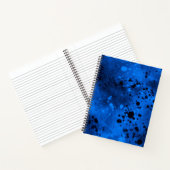 Paint Spritzer Effect Blue & Black Notizblock (Innenseite)