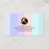 Paint Spritzer farbenfroh gestrichene Wand Handyma Visitenkarte (Rückseite)