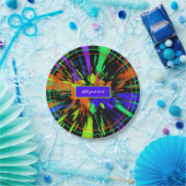 Paint Spritzer Farbenfrohe Nebel Custom Pappteller (Party)