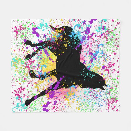 Paint Spritzer Fleecedecke (Vorderseite (Horizontal))