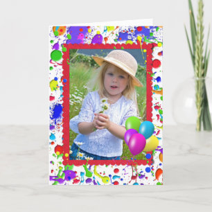 Paint Spritzer Frame Karte