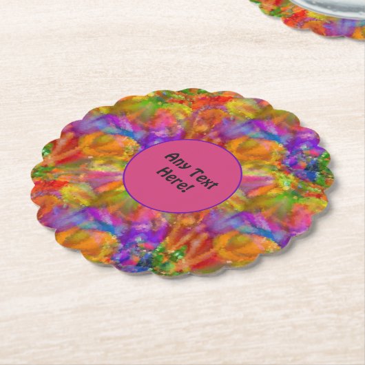 Paint Spritzer Fun - Fingerfarben zum Feiern Untersetzer (angewinkelt)