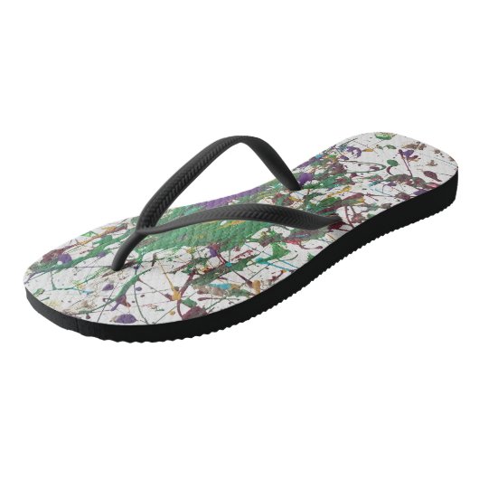 Paint Spritzer Fun in der Sonne Badesandalen (Schrägansicht)