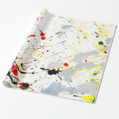 Paint Spritzer Geschenkpapier (Ungerollt)