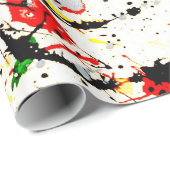 Paint Spritzer Geschenkpapier (Rolleneckpunkt)