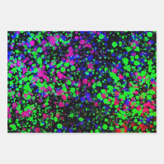 Paint Spritzer Geschenkpapier Set (Vorderseite 3)