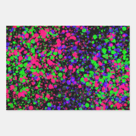 Paint Spritzer Geschenkpapier Set (Vorderseite 2)