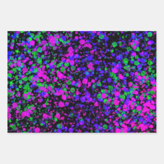 Paint Spritzer Geschenkpapier Set (Vorderseite)