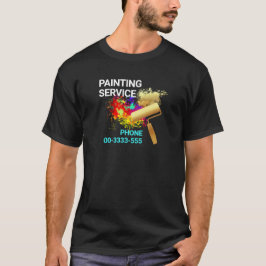 Paint Spritzer Gold Pinselstrich T-Shirt