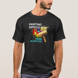 Paint Spritzer Gold Pinselstrich T-Shirt