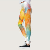 Paint Spritzer Green, gelb Leggings (Links)