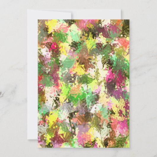 Paint Spritzer Herbst lässt Erntedank Dinner Einladung (Vorderseite)