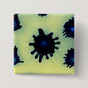 Paint-Spritzer in Blau Button