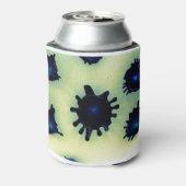 Paint-Spritzer in Blau Dosenkühler (Kanne Rückseite)