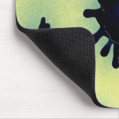 Paint-Spritzer in Blau Mousepad (Ecke)