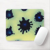 Paint-Spritzer in Blau Mousepad (Mit Mouse)