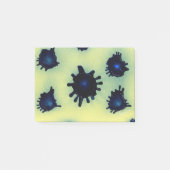 Paint-Spritzer in Blau Post-it Klebezettel (Vorderseite)