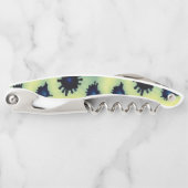 Paint Spritzer in Blau und Grün Kellnermesser (Vorderseite)