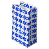 Paint Spritzer Jewish Stars Kleine Geschenktüte (Rückseite Schrägansicht)