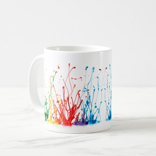 Paint-Spritzer Kaffeetasse (Vorderseite Links)