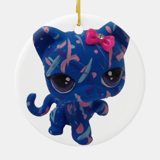 Paint Spritzer Kitty Ornament (Hinten)