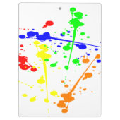 Paint Spritzer Klemmbrett (Rückseite)