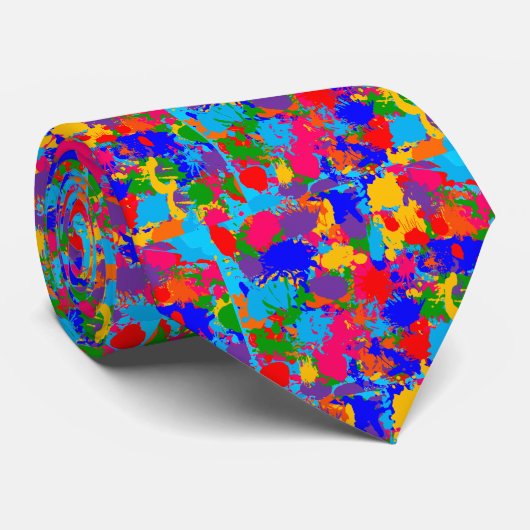 Paint Spritzer Krawatte (Gerollt)