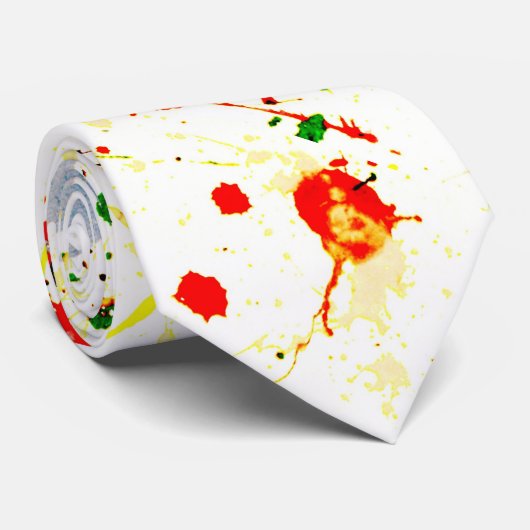 Paint Spritzer Krawatte (Gerollt)