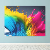 Paint Spritzer Leinwanddruck (Insitu (Holzboden))