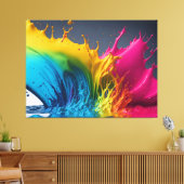 Paint Spritzer Leinwanddruck (Insitu (Wohnzimmer))