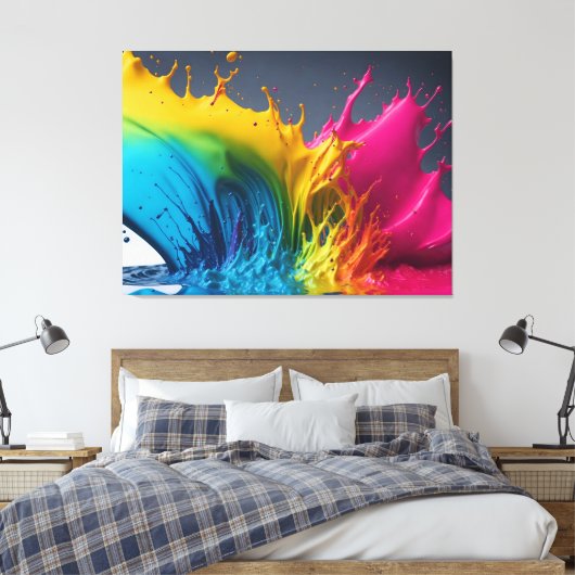 Paint Spritzer Leinwanddruck (Insitu (Schlafzimmer))