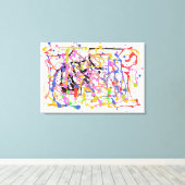 Paint Spritzer Leinwanddruck (Insitu (Holzboden))