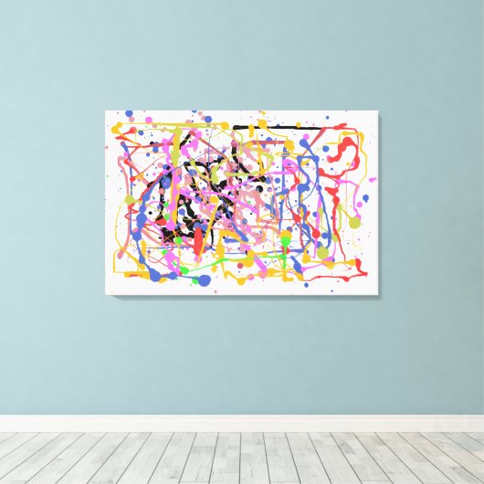 Paint Spritzer Leinwanddruck (Insitu (Holzboden))