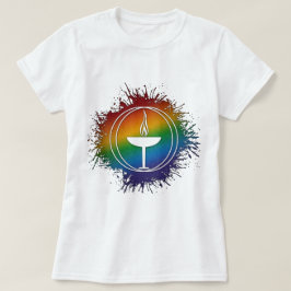 Paint Spritzer LGBT Rainbow Unitaristische Univers T-Shirt