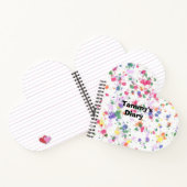 Paint Spritzer Linierte Heart Notebooks Notizblock (Innenseite)