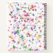 Paint Spritzer Linierte Papierheber Notizbuch (Rückseite)