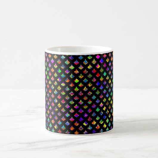 Paint Spritzer Mermaid Scales Kaffeetasse (Mittel)